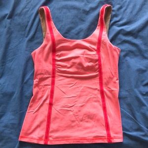 Lululemon fitted tank with built-in bra
